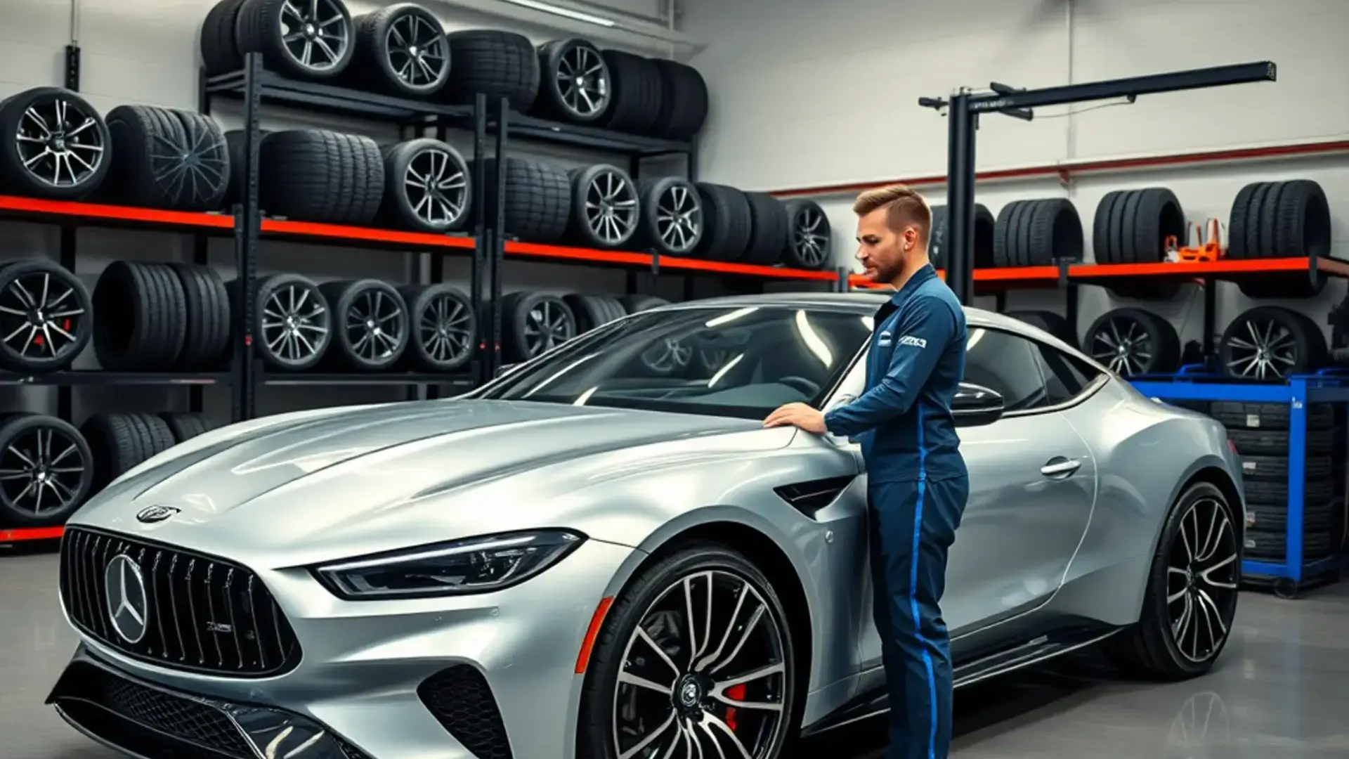 Modern automotive service center with premium equipment